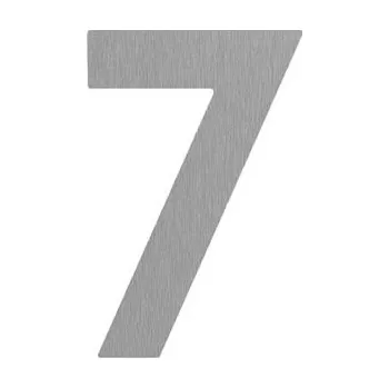 Domovní cedule SRA - Domovní číslice "7" 120 mm 120 mm BN - Broušená nerez