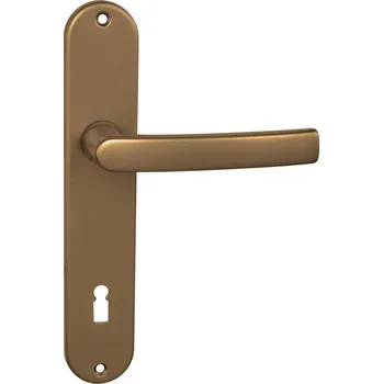 Dveřní kování BA - MIRA - S BB otvor pro klíč, klika/klika, 90 mm F4 - Bronz elox