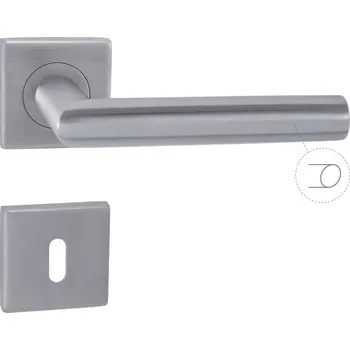 MPK - VERTICAL - HR rozety WC, klika/klika BN - Broušená nerez