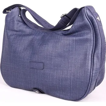 Kabelka Velká tmavěmodrá crossbody kabelka Basile no. 67 na formát A4
