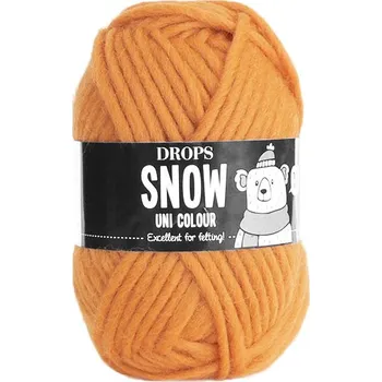 Příze Příze DROPS Snow uni color 101 - mandarinka