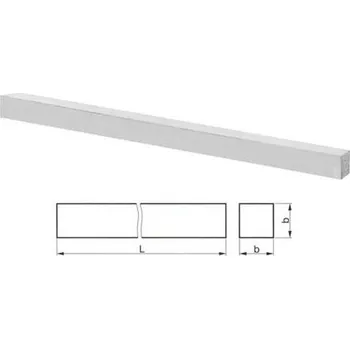Pracovní nůž Poldi Kladno RADECO 8x8x63mm HSS polotovar nože - čtverec - PK3690-08X08X63