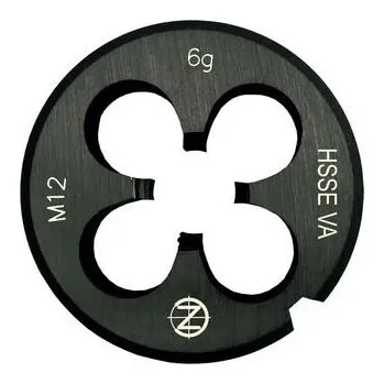 Ruční nářadí NÁSTROJE CZ Závitová čelist M2x0,4 HSSE VA-OX 6g DIN EN 22 568 oxidovaná na nerez - CZO-301-020