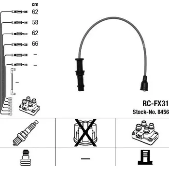 Zapalovací kabel NGK Sada kabelů pro zapalování 8456
