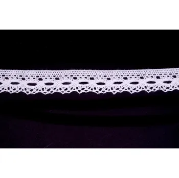 Krajka Krajka bavlněná 82337 paličkovaná šíře 22mm bílá (30m/bal.)