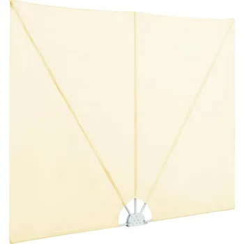 Markýza Skládací zástěna na terasu 300 x 150 cm krémová