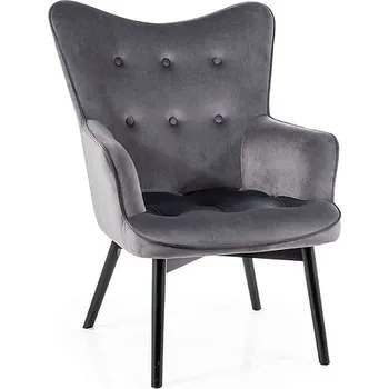 Křeslo Křeslo šedá CARMEN VELVET