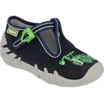 Chlapecké bačkory Befado 110P430 - tmavě modrá, bagr Velikost: 22