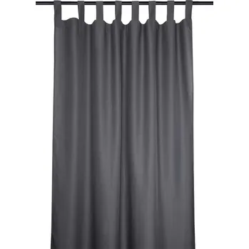 Dekorační závěs s poutky NELSON tmavě šedá 135x260 cm (cena za 1 kus) France
