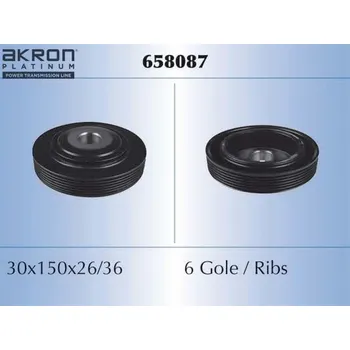 Řemenice, klikový hřídel AKRON-MALÒ 658087