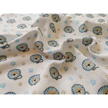 Plena Látková plena s potiskem Lvíček modrý 70x70 cm