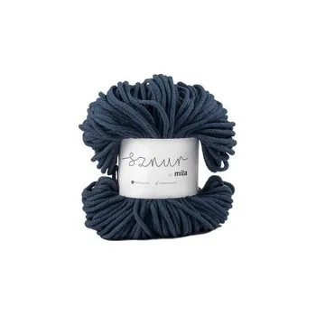 Příze Bavlněná šnůra MILA 3 mm - jeansová