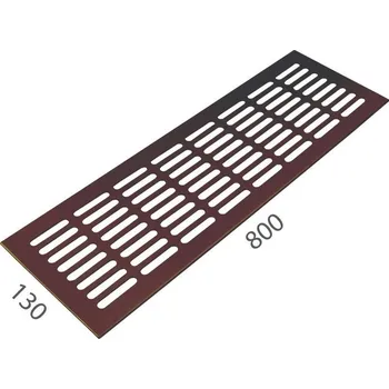 Větrací mřížka SRL - ALFA větrací mřížka šířka 130 x 800 mm 130 mm, 800 mm F4 - Bronz elox