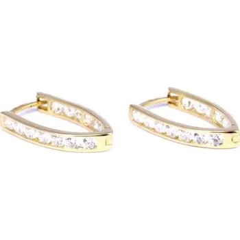 Náušnice Zlaté náušnice se zirkony