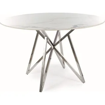 Jídelní stůl Stůl jídelní kulatý bílý MURANO