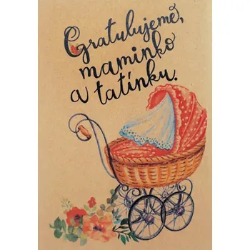 Kalendář Přáníčko BeBechy XL - recyklovaný papír - Kočárek