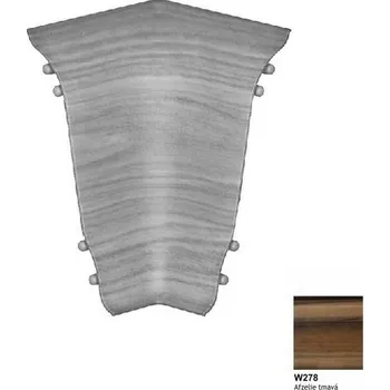 soklová lišta rohy vnitřní SLK50 afzelia tmavá