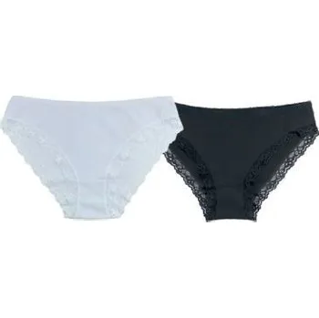 Kalhotky Dámské kalhotky NOVIA B8 krajka XXL bílá