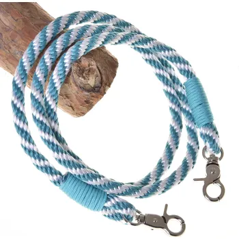 Hobby horsing Hobby Horse - otěže proužek tyrkysové