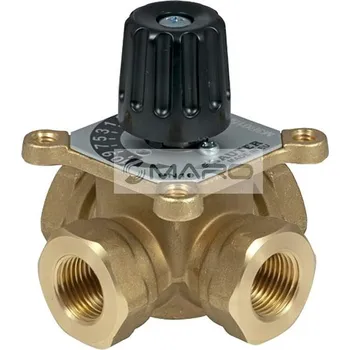 Instalatérský materiál Sauter Kohout 4-cestný M4R, vnitřní závity DN 50, 2", Kvs 40,0 m³/h, M4R050F200