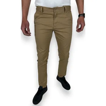 Pánské kalhoty M.Sara Pánské béžové plátěné kalhoty 02 Barva: Béžová, Velikost: 32