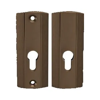 Dveřní kování AXA - ROZETA PRESTIGE PZ otvor pro vložku, 105 mm, přídavná rozeta F4 - Bronz elox