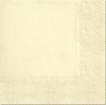 Papírový ubrousek Godan Ubrousky - krémové 33 x 33 cm 20 ks