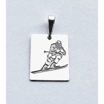 Přívěsek Stříbrný přívěsek lyžař - PA0766 (Stříbrný přívěsek lyžaře)