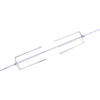 Profi grilovací jehla INOX45, 98 cm, 6x6, 2x trojbodec, zesílená GFIRE G45 (GFire Velmi kvalitní nerezová rožeň pro grilování kýt, drůbeže, gyrosu)