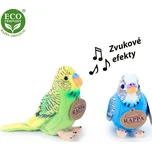 Plyšová andulka se zvukem, 11 cm, 2 druhy, ECO-FRIENDLY