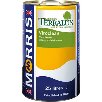 Morris Terralus Viroclean - ekologicky odbouratelný, vodou ředitelný čistič na stroje, motory a automobily, 25 l (Morris Lubricants - Made in UK)