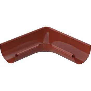 okap BRYZA Roh žlabu vnitřní pozinkovaný Ø 125 mm, Cihlově červená RAL 8004