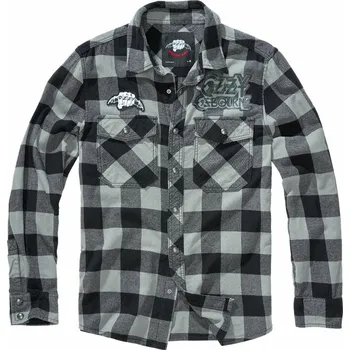 košile pánská Ozzy Osbourne - Check - BRANDIT - 5XL