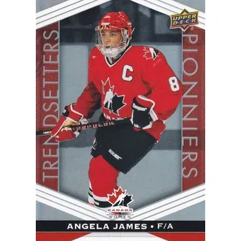 Karetní hra insert karta ANGELA JAMES 22-23 Tim Hortons Legends Trendsetters Pionniers číslo T-14