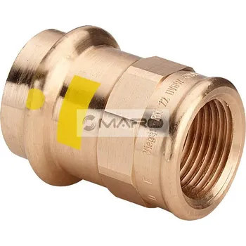 rozdělovač topení Viega Profipress G Přechod Cu lisovací s vnitřním závitem 2612 pro plyn 54 mm x 6/4", 571986