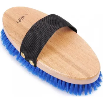 Čištění pro koně Q-essentials Kartáč na tělo Q-essentials, cobalt blue