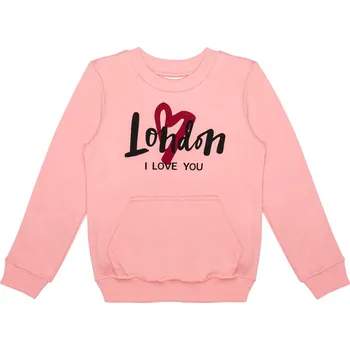 Chlapecká mikina Dívčí mikina - Winkiki WKG 02888, světle růžová Barva: Růžová, Velikost: 104