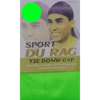 Šátek Blingstar Durag Šátek Thin Neon green - Zelená