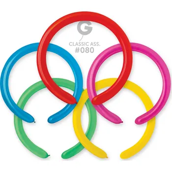 Balónek Gemar Balónky modelovací průměr 5cm Klasik Mix barev 10ks #080