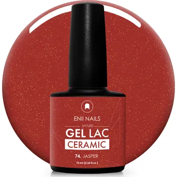 Lak na nehty ENII NAILS Gel lak Ceramic 74 Jasper - gelový lak bez HEMA, 10 ml