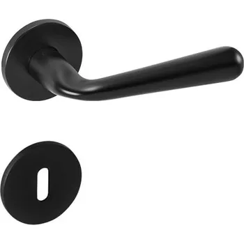 Dveřní kování TI - BONA - R 293 5S rozety BB, klika/klika BS - Černá matná (153)