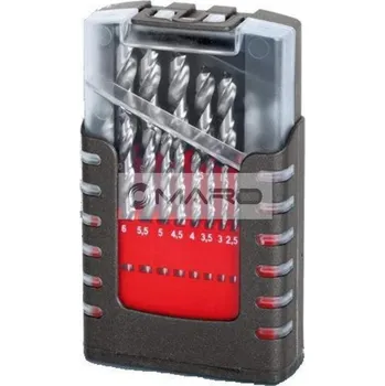 Vrták Optima Sada vrtáků do kovu HSS-G, Silver, DIN 338 19 ks, 1 - 10 mm, VGS0110