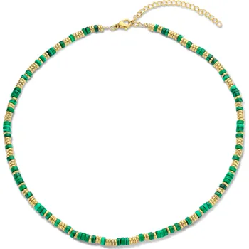 Náhrdelník CO88 dámský ocelový náhrdelník s malachitem C88CN-26230