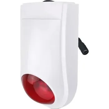 Poplachová siréna venkovní siréna červená stroboskop 433Mhz 110db