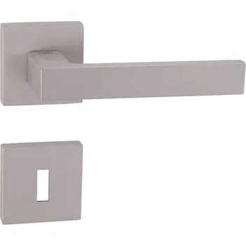 Dveřní kování TI - SQUARE - HR 2275Q rozety PZ, klika/klika NP - Nikl perla (142)