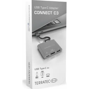 Masážní přístroj TerraTec USB-C Station/Replicator (251736)