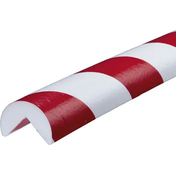 Stavební profil Magnetický ochranný profil 2, bílá / červená, Ø 4 cm × 100 cm
