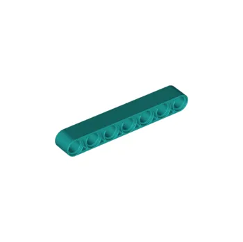 Hračka 32524 Dark Turquoise Technic, Liftarm Thick 1 x 7 (Tmavě tyrkysová Technic, zvedací rameno tlusté 1 x 7)