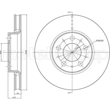 Brzdový kotouč Brzdový kotouč METELLI 23-0560C