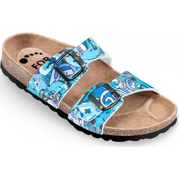 Dámská obuv Obuv zdravotní FORcare 203042 modrá potisk graffiti Velikost: 46